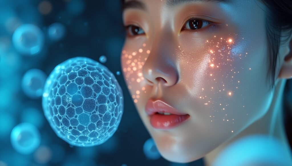 ヒト幹細胞エキスが肌に与える作用メカニズム